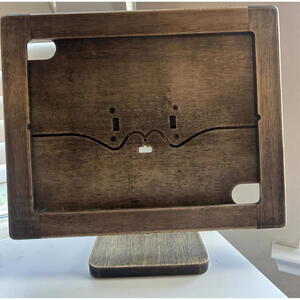 SOLID WOOD IPAD TABLET UNIVERSAL Freeform Stand Wood Magnet Adjustable Stand